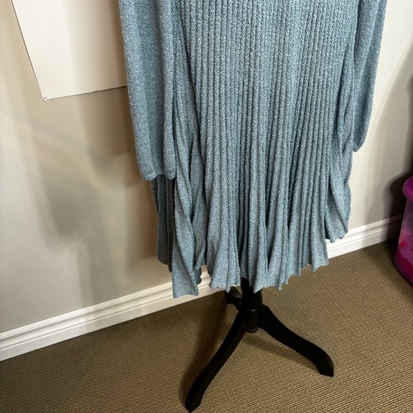 Soft Surroundings Long Open Front Cardigan Women’s Small Longline Accordion - Picture 7 of 10